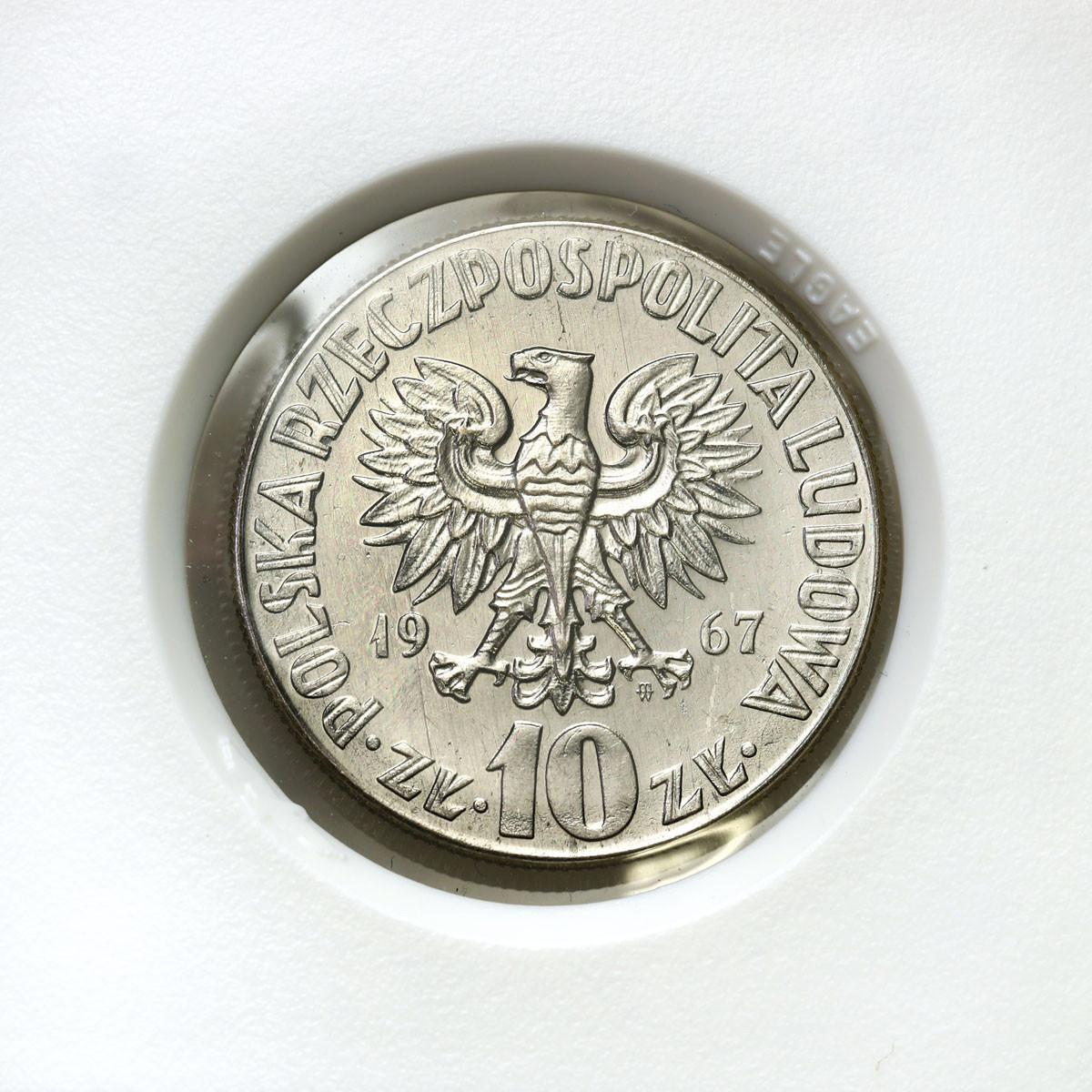 PRL. PRÓBA Nikiel 10 złotych 1967 – Mikołaj Kopernik